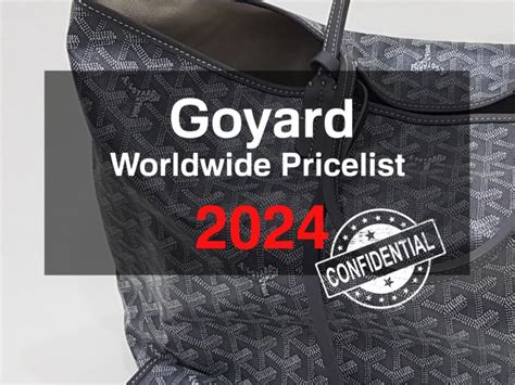 goyard preisliste 2024